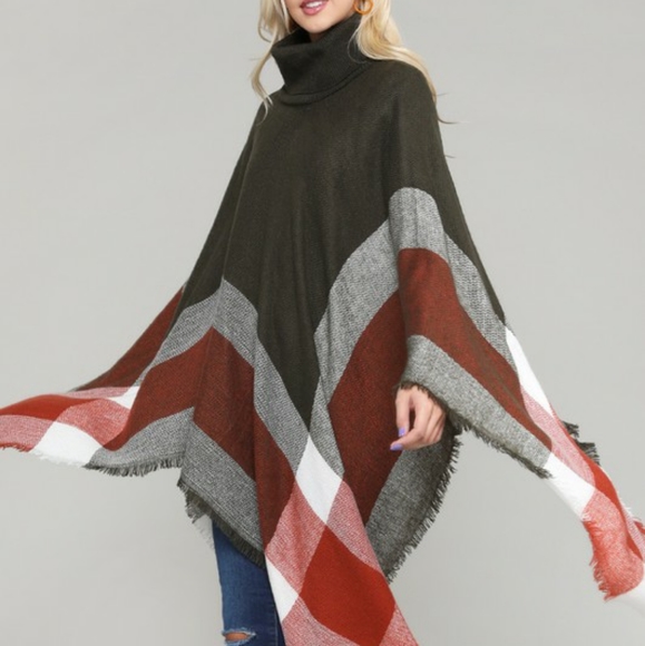 Bba Sweaters - Turtleneck Pullover Poncho